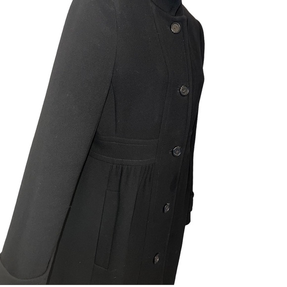 J. Crew Coletta Double-Cloth Wool Black Women's Coat - Picture 4 of 10